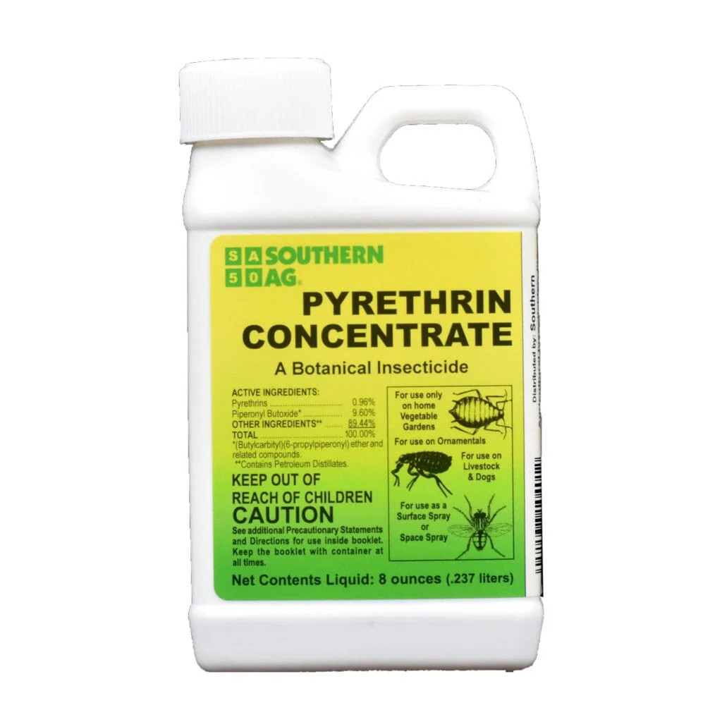 Pyrethrin Concentrate, Multi-Purpose Insecticide for Garden, Pets & Home, 8oz. Bottle
